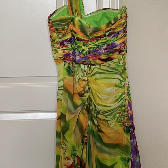 Vintage Cache floral embellished chiffon gown - Picture 6 of 8